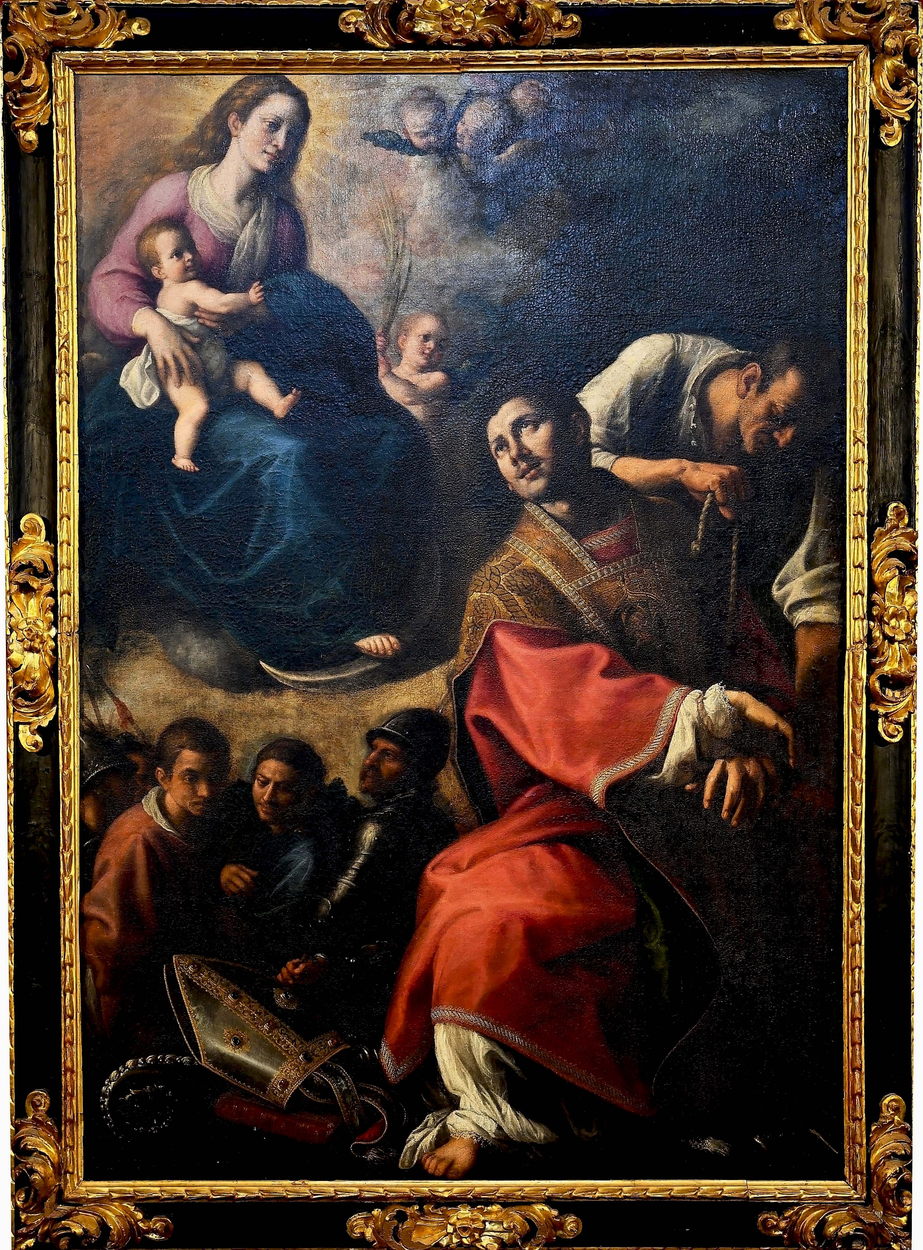San Genaro mártir ante la visión de la Virgen con el Niño - Colegiata de  Osuna